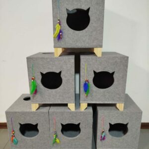 Casita Cúbica para Gatos – 36 x 36 cm