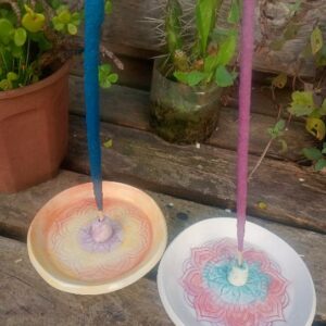 portasahumerios con forma de mandala