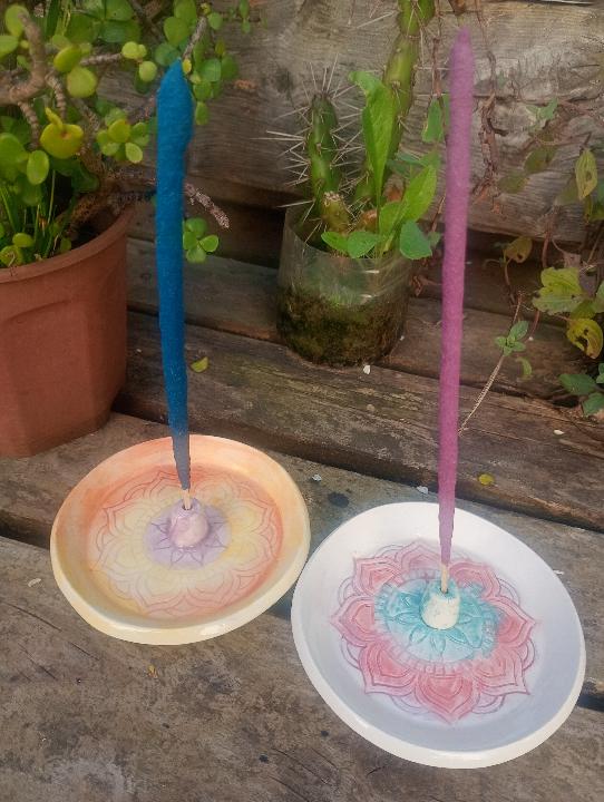 portasahumerios con forma de mandala