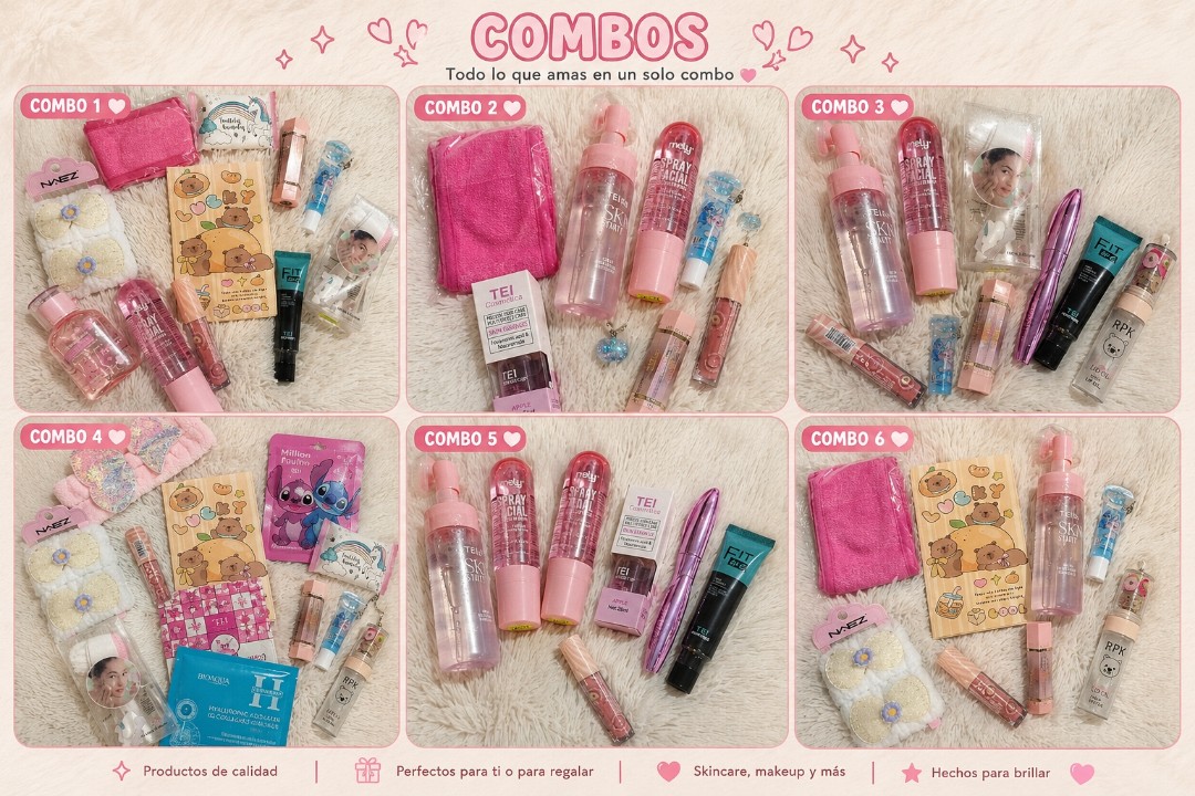 Combos personalizados de Maquillaje y Skincare