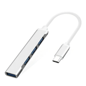 Hub Aluminio Usb C 4 Puertos
