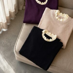 Sweaters cuello combinado