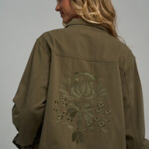 Campera de Gabardina Elastizada Talle XXL